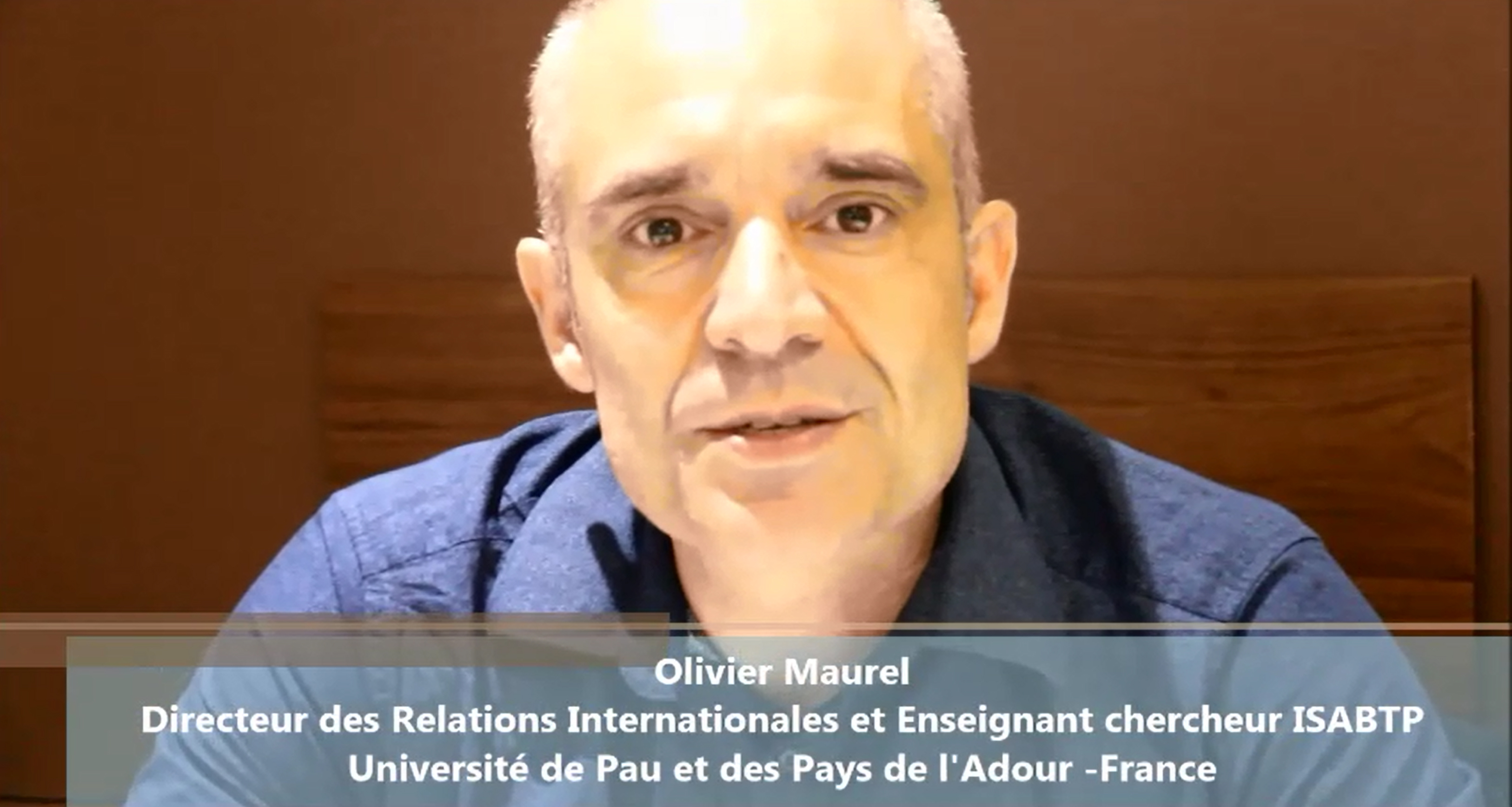 Monsieur Olivier Maurel, Directeur des Relations Internationales et Enseignant chercheur à ISA BTP